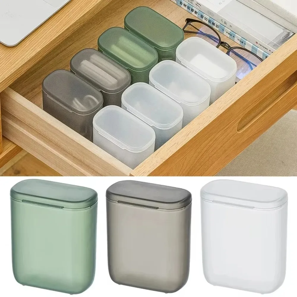 Portable Cable Storage Box Wound Headphone Charger Drawer Sorting Boxes Cover