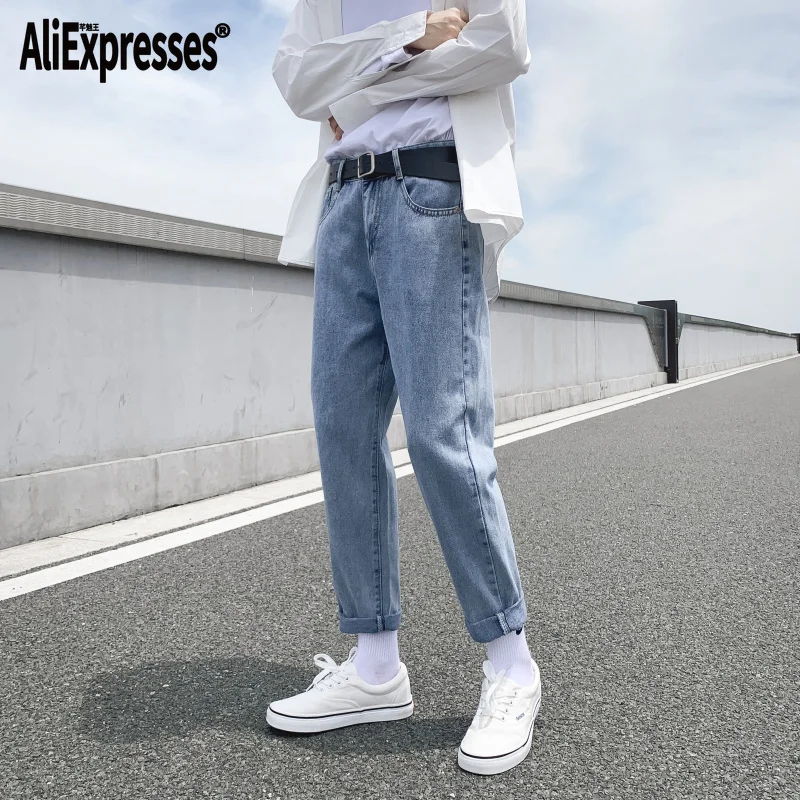 

Korean Men Jeans Male Simple Design High Quality Cozy All-match Students Daily Casual Hip Hop Straight Denim Pants Y2k Clothing