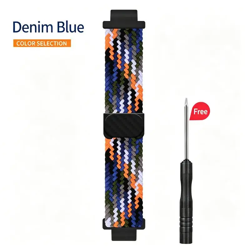 Magnetic Woven Elastic Buckle Nylon Strap for Children's Phone Watch