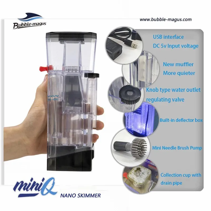DC24V Bubble Magus MiniQ skimmer Nano Marine Aquarium skimmer Coral Tank Built-in Hanging Type Protein mini Skimmer 3