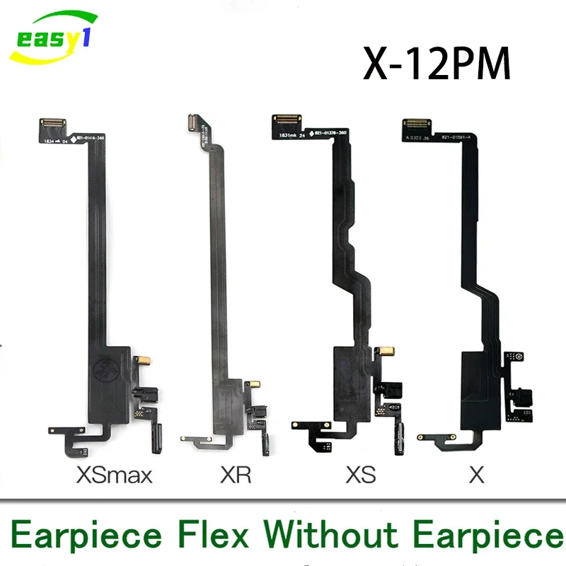 

Original Ear Earpiece Flex For iPhone X Xs XR 11 12 PRO MAX Proximity Light Sensor Sound Earphone Speaker Cable Assembly