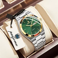 PAAZOMU Men's Watch Date Week Fashion Watch Men Original Waterproof Non-mechanical Luminous Dual Calendar Quartz Wristwatch