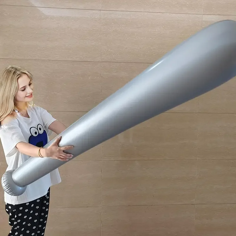 One giant inflatable baseball bat, a PVC sports-themed party prop, suitable for birthdays, Thanksgiving events and celebrations