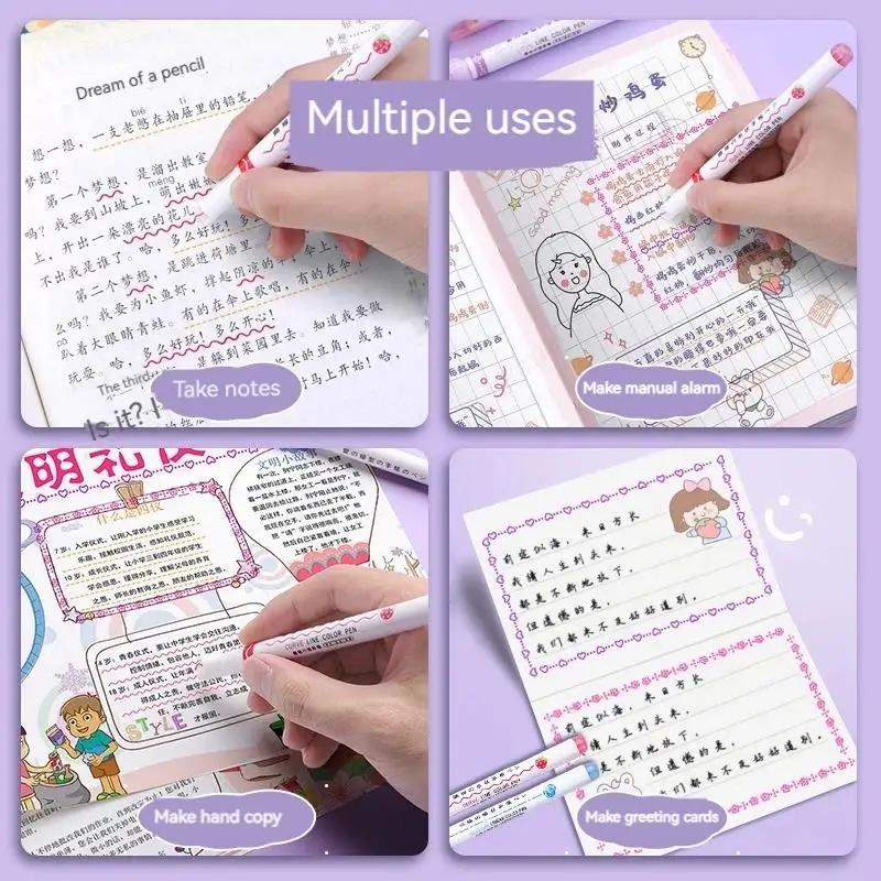 Colorful Highlighter Pens Set for Journal School Art Supplies