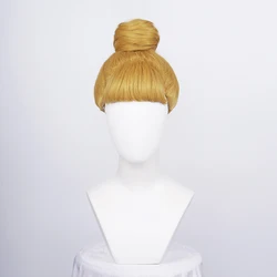 Halloween women Fairy Cinderella Princess wig Adult stage Role Play Classic Golen Updo styled Cinderella Synthetic hair wig