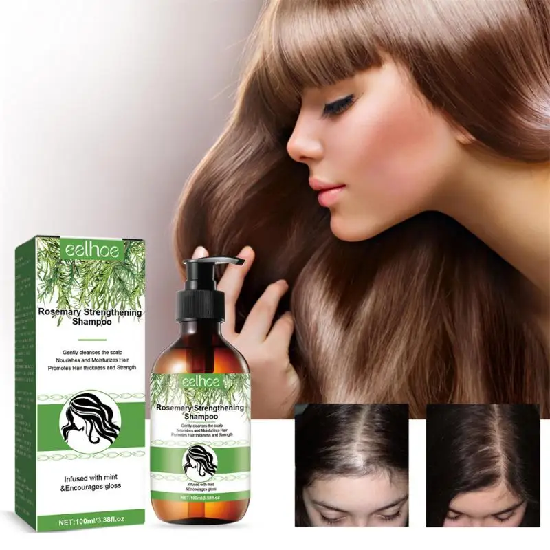 Eelhoe Shampoo Al Rosmarino Massaggio Detergente Profondo Cuoio Capelluto Shampoo Per Capelli Morbidi E Spessi Cura Dei Capelli Anti-Caduta Riparazion