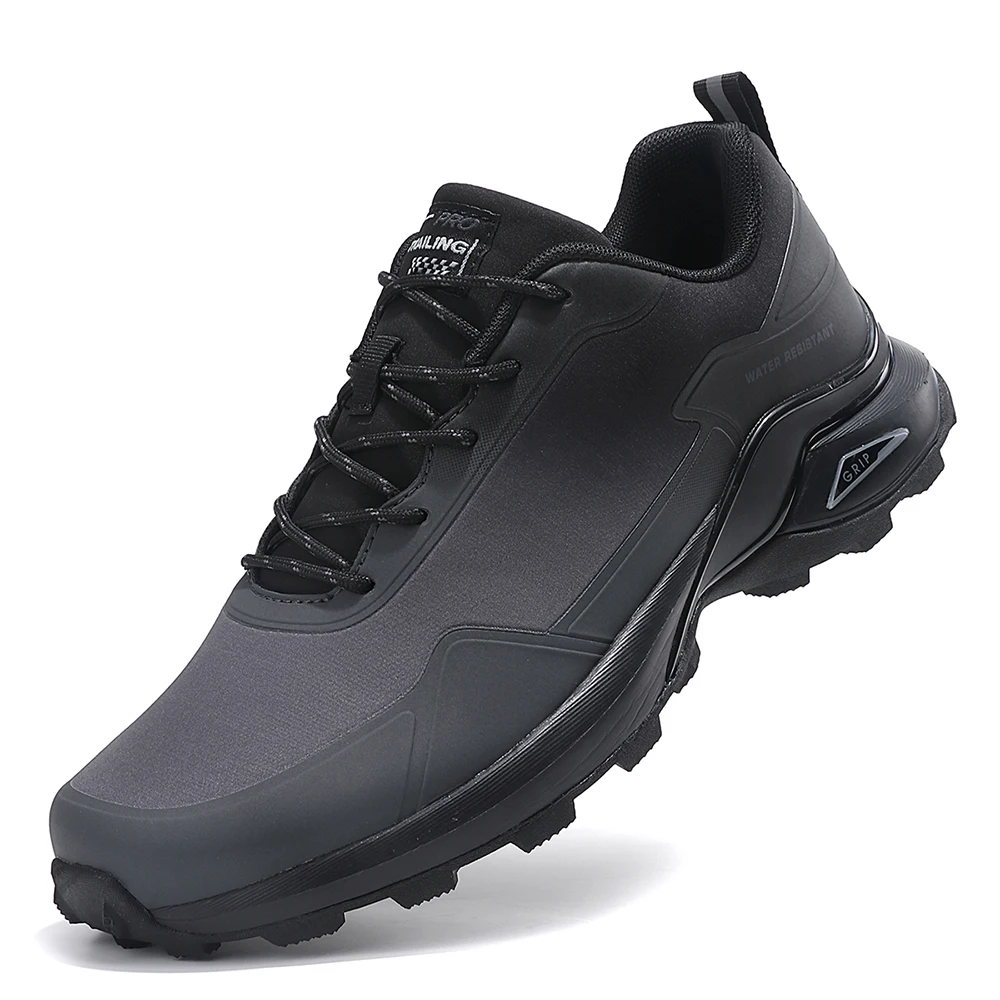 Big Size Mens Softshell Hiking Waling Climbing Trekking Breathable Outdoor Sneakers With Water Resistant