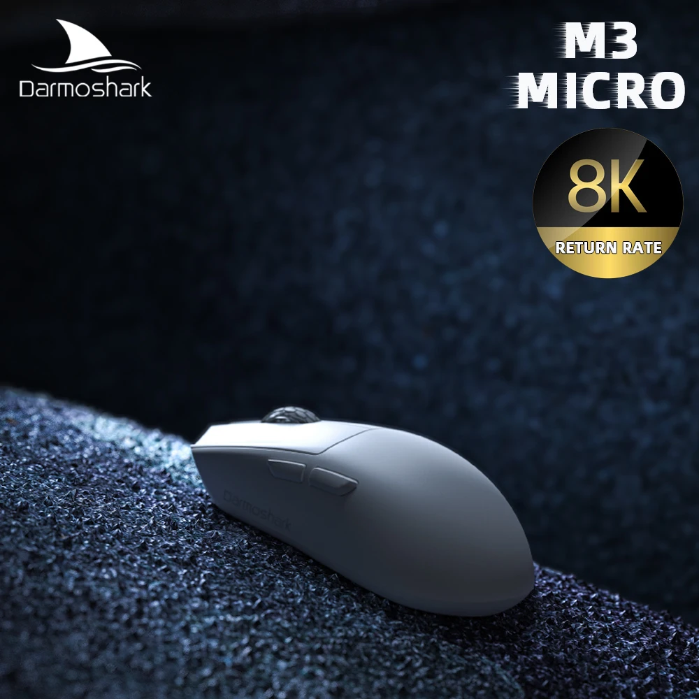 Мышь Компьютерная Darmoshark M3 MICRO 4K 8K, Беспроводная оптическая, 26000 DPI