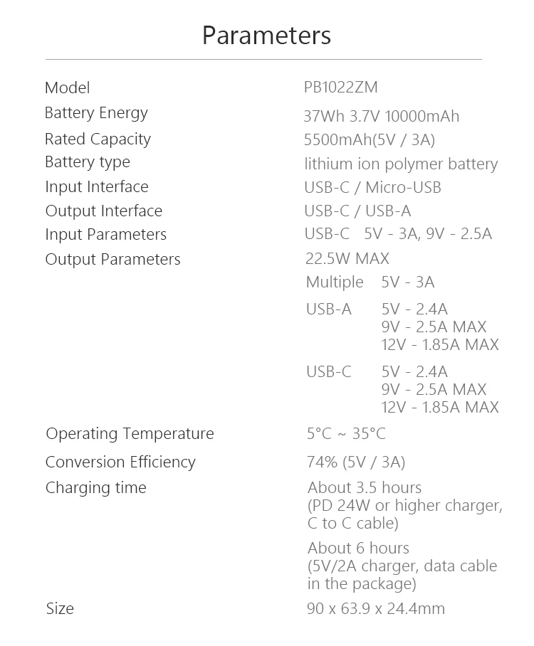 power bank 30000mah Xiaomi Power Bank 10000mAh PB1022ZM Pocket Version Mini 3 out 2 in Powerbank 10000 Portable Charger External Battery Powerbank powerbanks