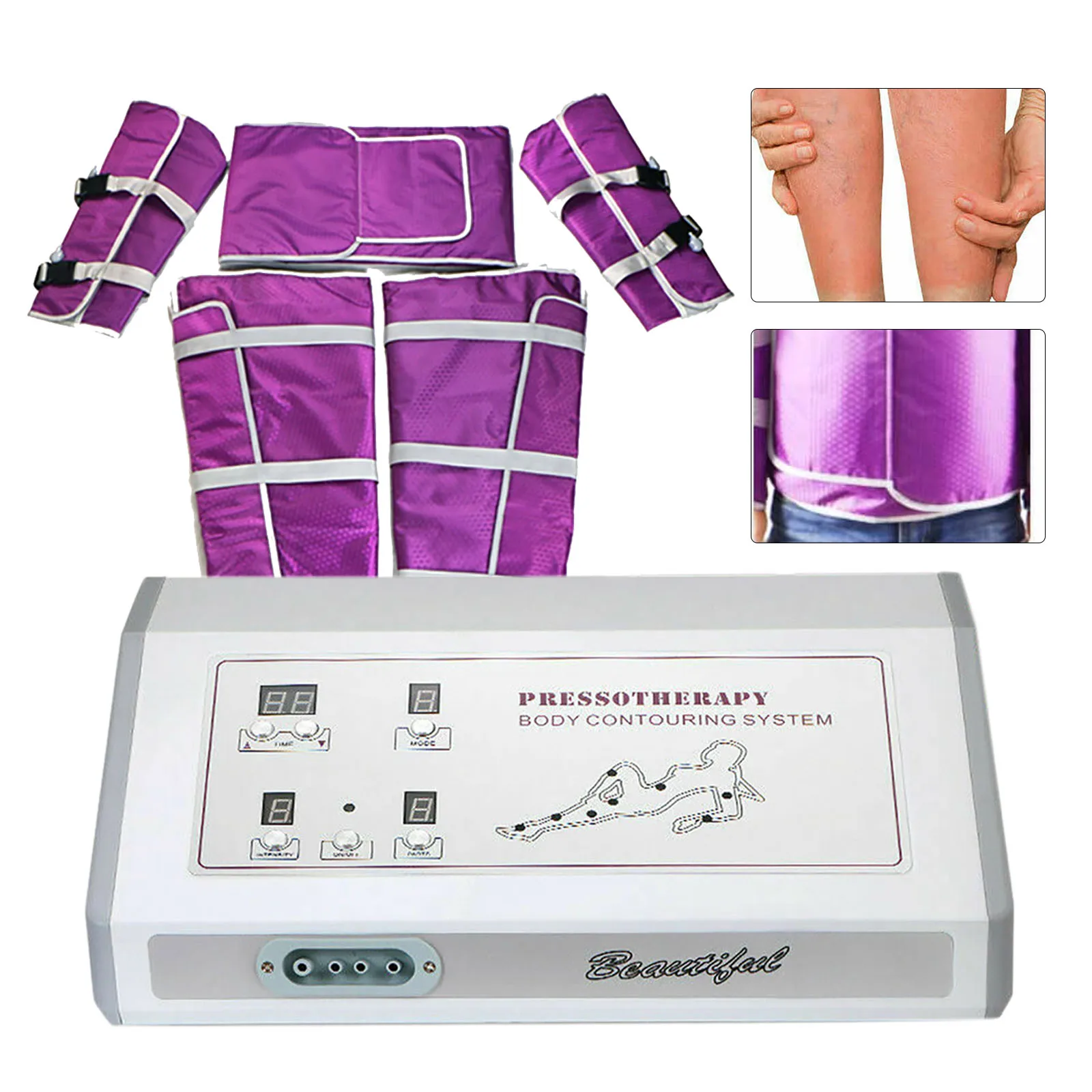 Pressotherapy Air Pressure Machine Slimming Suit Body Slimming Beauty Massager Pump Leg Wraps Foot Ankles Socks Detoxification massage tool,muscle massager,foot massage socks