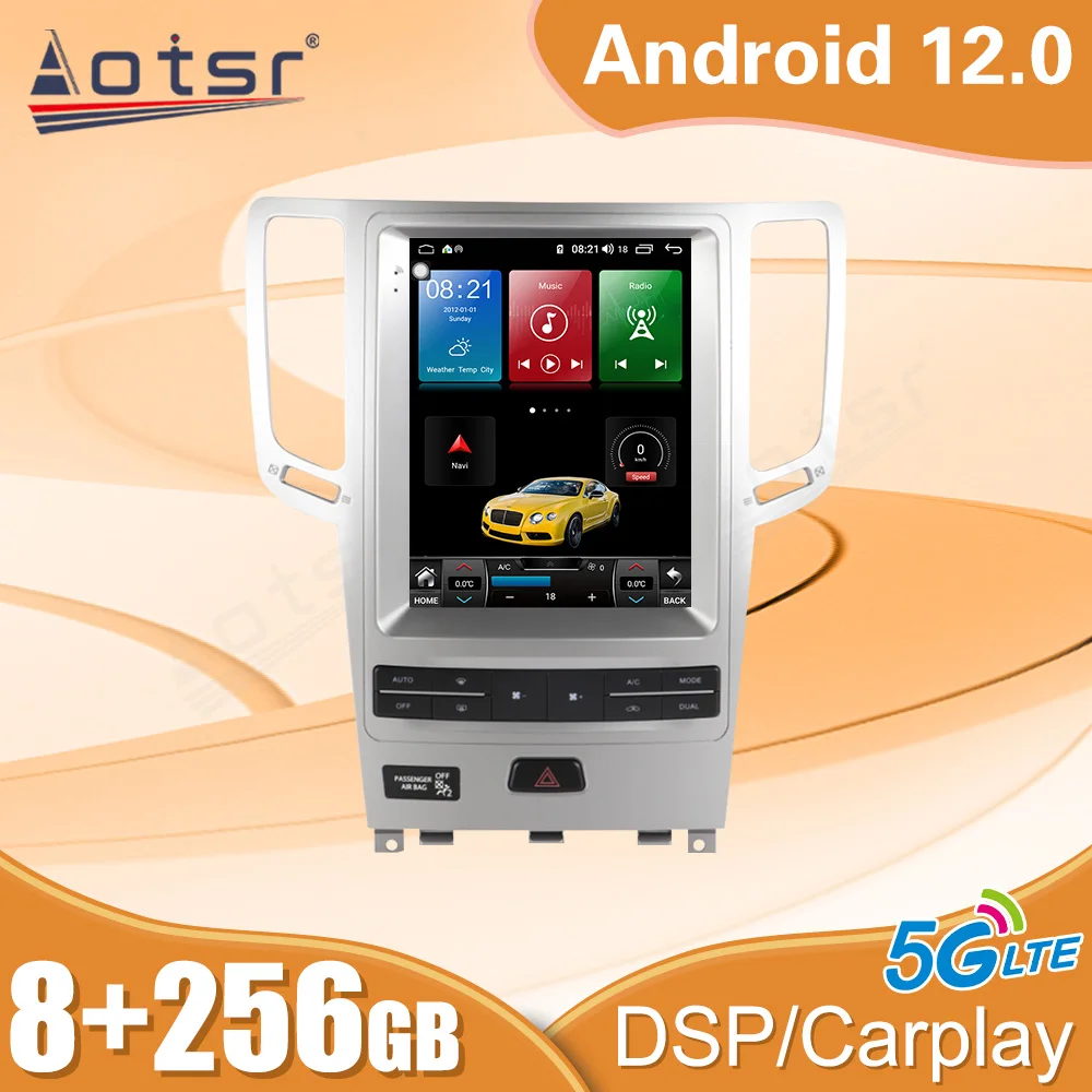 

Android 12 Car Radio For Infiniti G25 G37 G35 2007 2008 2009 2010 2011 2012 2013 2014 2015 GPS 5G Carplay Video Stereo Head Unit