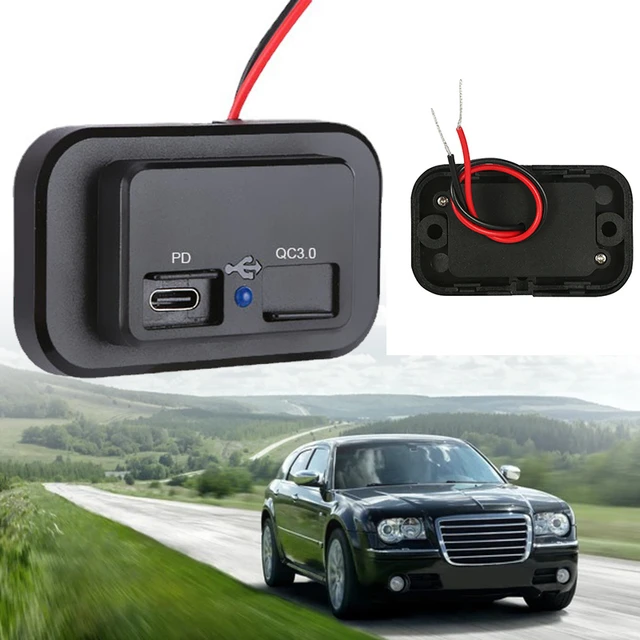 Acheter Prise de chargeur de voiture USB 12V-24V, double Port USB,  adaptateur d'alimentation, prises USB pour voiture, moto, camion, bateau,  Bus, camping-car