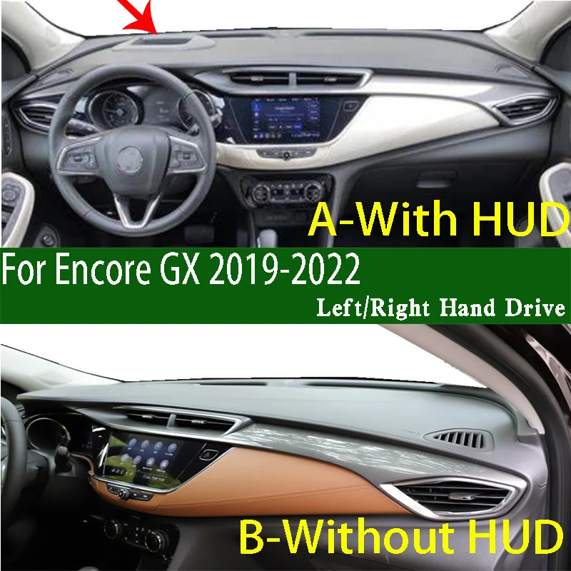 For Buick Encore GX SV2 L3Z CVT 2019-2022 Dashmat Dashboard Cover Instrument Panel Sunscreen Pad Anti-Dirt Proof Ornaments