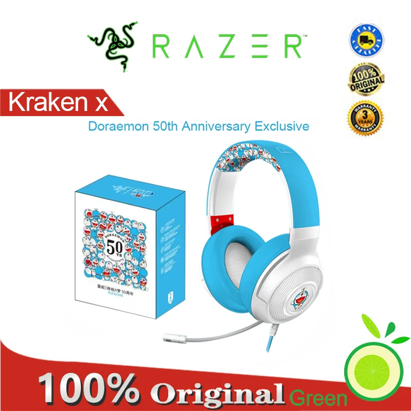 

Razer Kraken x Doraemon 50th Anniversary Exclusive Esports 7.1 Surround Earphones