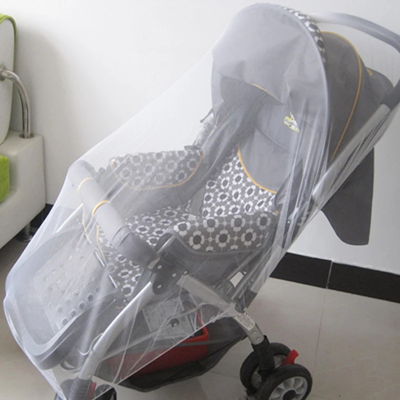 Moustiquaire pour poussette de bébé, filet de Protection contre les insectes d'été, Protection sûre pour nourrissons, accessoires de poussette en maille 2
