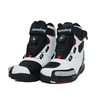 White Shoes Motorcycle Off-road ATV, UTV Riding Boots, High-top Ankle Rding Equipment Shoes Waterproof Boots