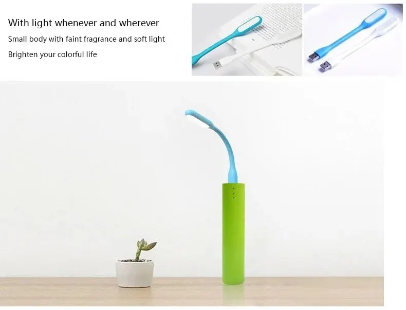 Led Xiaomi Laptop Table Lamp Portable Small Night Light Mini Eye Protection Power Bank Mobile Power USB Light