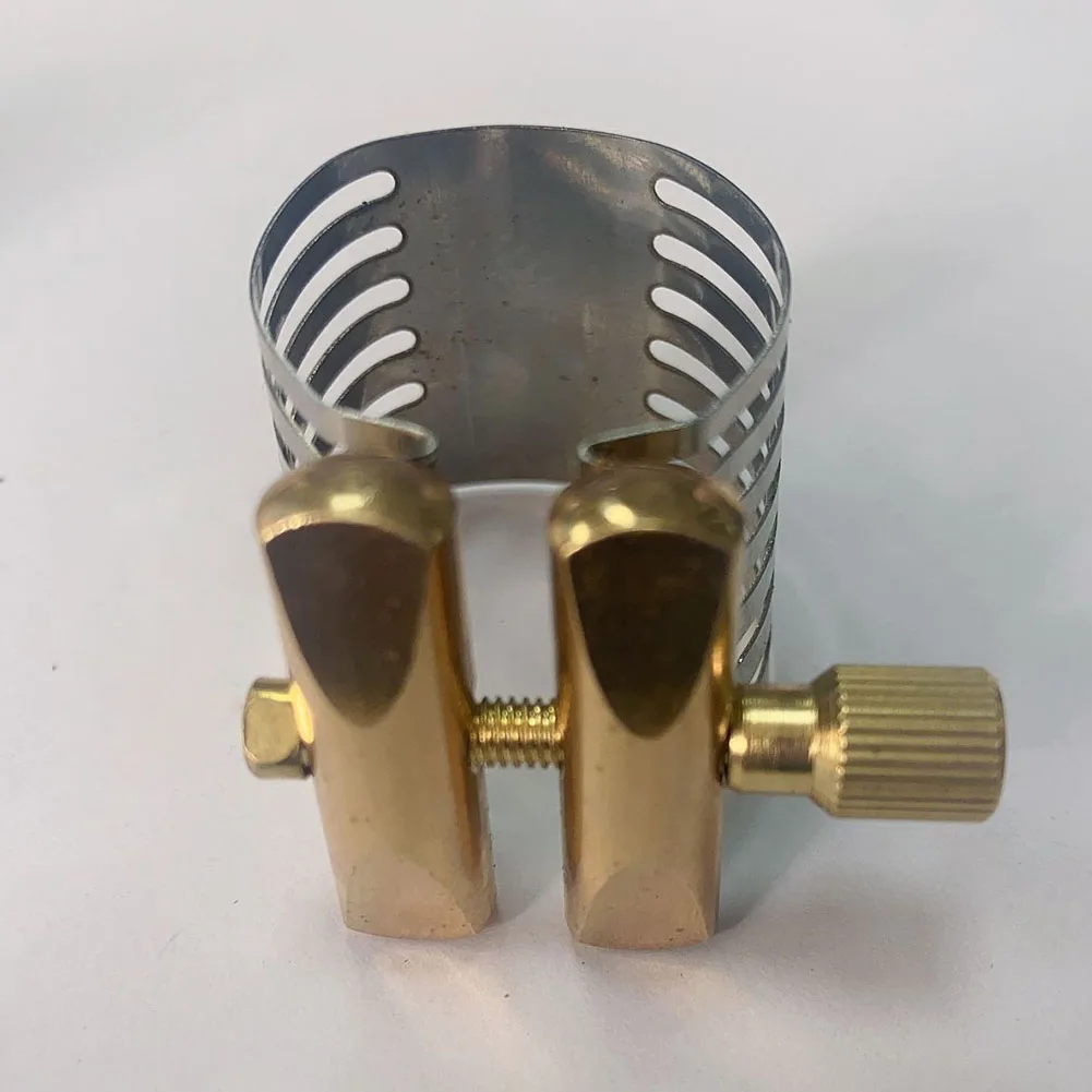 Nuovissimo Boccaglio Clip Sassofono Fissaggio Sassofono Legatura Argento Tenore Sassofono Accessori Contralto Fastener