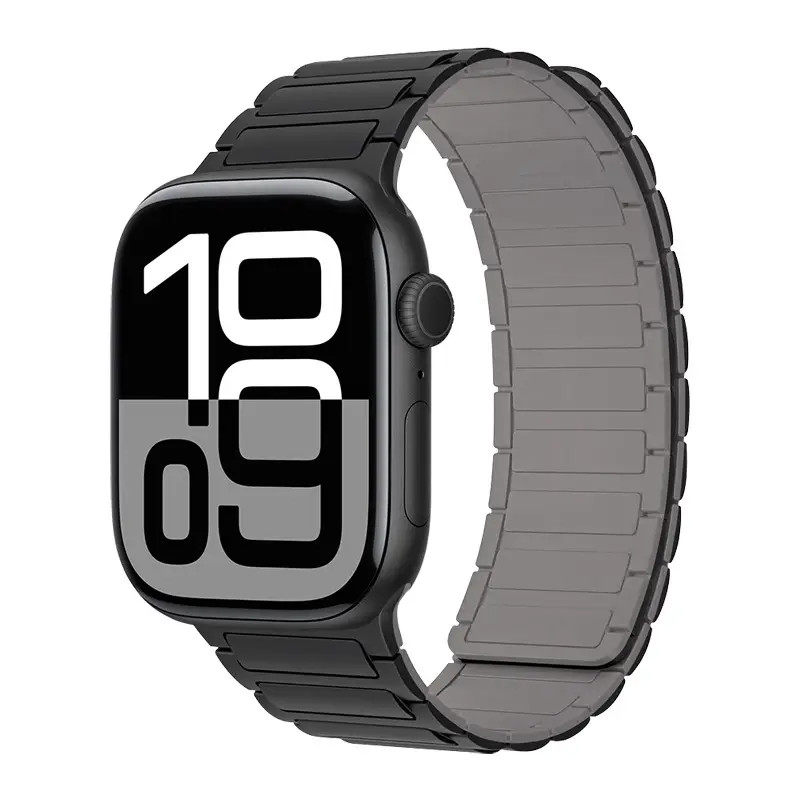 Magnetic Silicone Band for Apple Watch Ultra 3 2 49mm 46mm 42mm 45mm 44mm 40 41mm Strap IWatch Series 11 10 9 8 7 6 SE Bracelet - Image 23