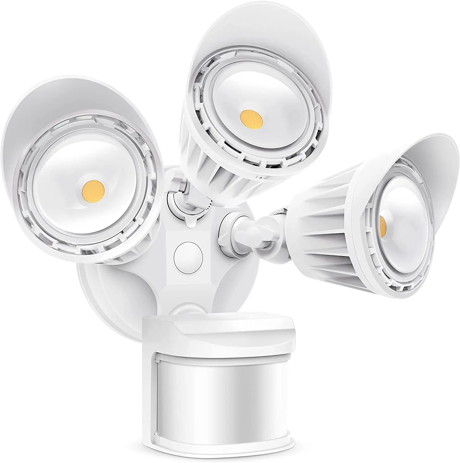 

30W LED Security Lights Motion Sensor Light Outdoor 3000LM Motion Security Light Waterproof IP65 5000K 3 Head Motion Detected