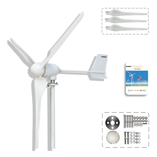 3000W 48-220V Windkraftanlage 3 Rotorblätter Windgenerator Windturbine  Windräder