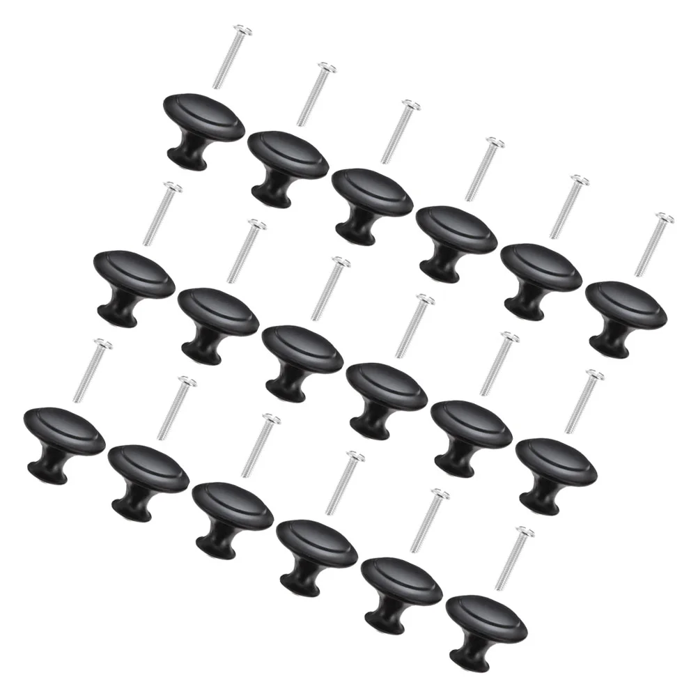 

18 Pcs Drawer Cabinet Handle Pulls Metal Door Dresser Head Stainless Steel Bottom Zinc Alloy