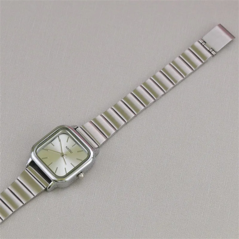 2023 Year Square Ladies Watches for Women Girl Simple Stainless Steel Strap Casual Female Quartz Elegant Minimalist Wristwatches