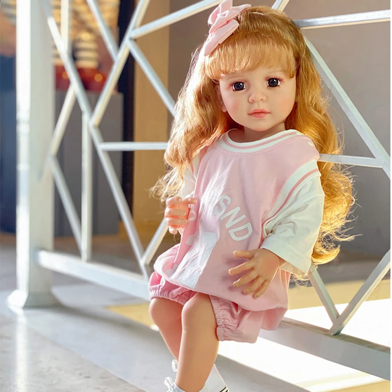 

55cm 22 inch Newborn Baby Size Rosalie Lifelike Reborn Doll premium Make-up Handmade 3D Skin Top Quality Collectible Art Doll