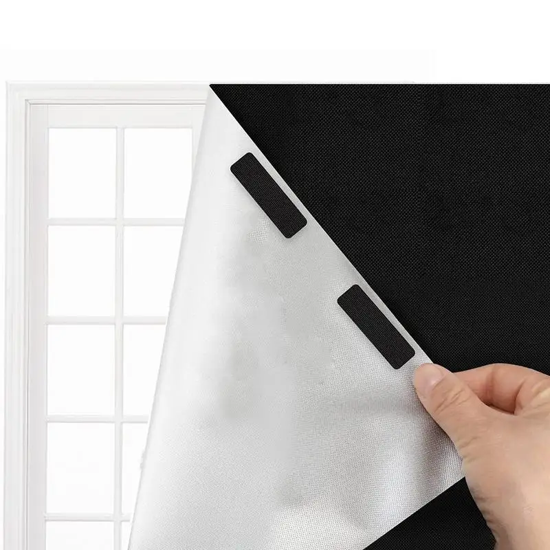 

Blackout Blinds Curtain Foldable Curtain Portable Shade Window Cover Temporary Sun Protection Anti-UV Home