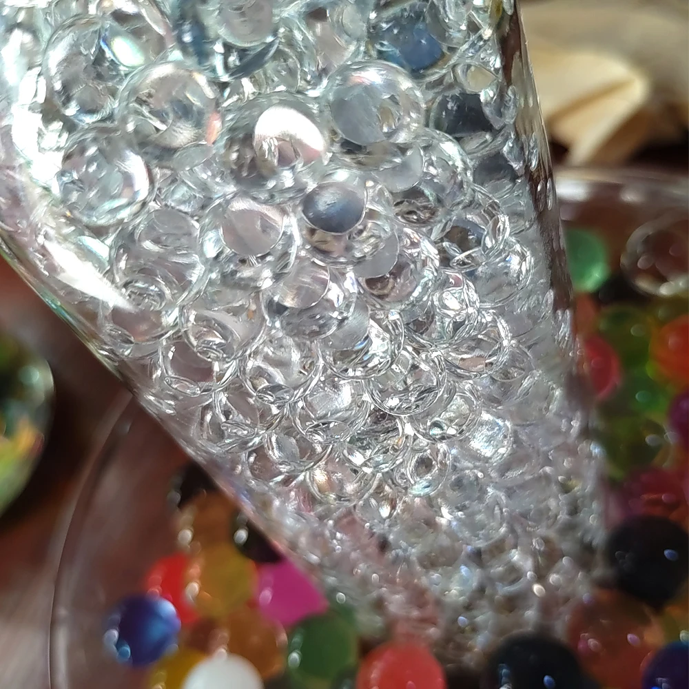 

10000pcs magic Crystal Soil Mud Children Toy Water Beads for kids flowers Growing Up Water Hydrogel Balls Home Decor Potted