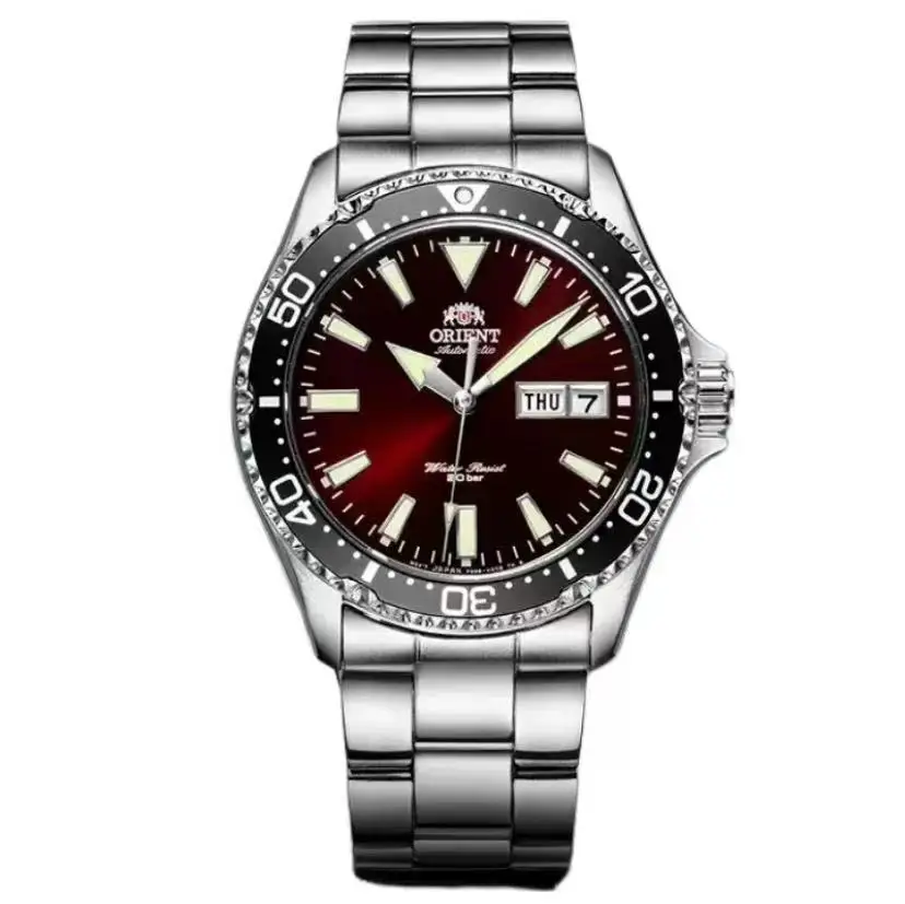 Reloj Orient para Hombre automático RA-AA0003R, Plateado y rojo, Pulsera :  : Ropa, Zapatos y Accesorios