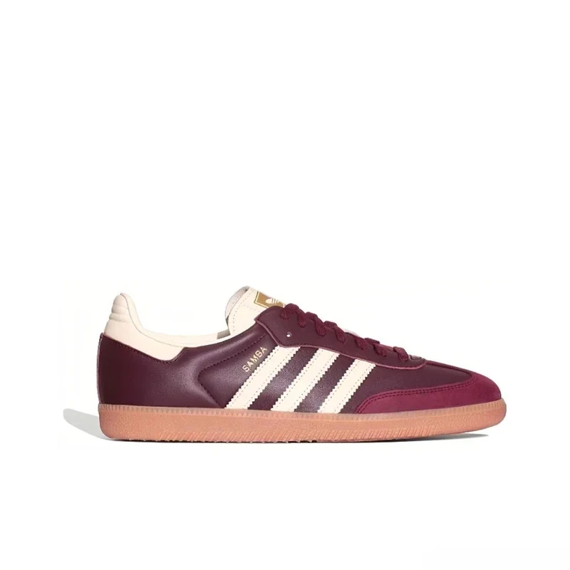 Adidas Originals SAMBA OG Women's Low-top Sneakers Board Shoes Non-slip Wear Resistant Chestnut