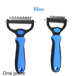 Pet Deshedding & Knot Removal Brush - Professional Grooming Tool - 17.5X9.5cm (Blue)
