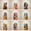 Krishna Arch Cover Baby Baptism Indian Wedding Backdrop Polyester Double-Sided Hindu God Krishna Radha Yashoda Arch Cover Prop 1