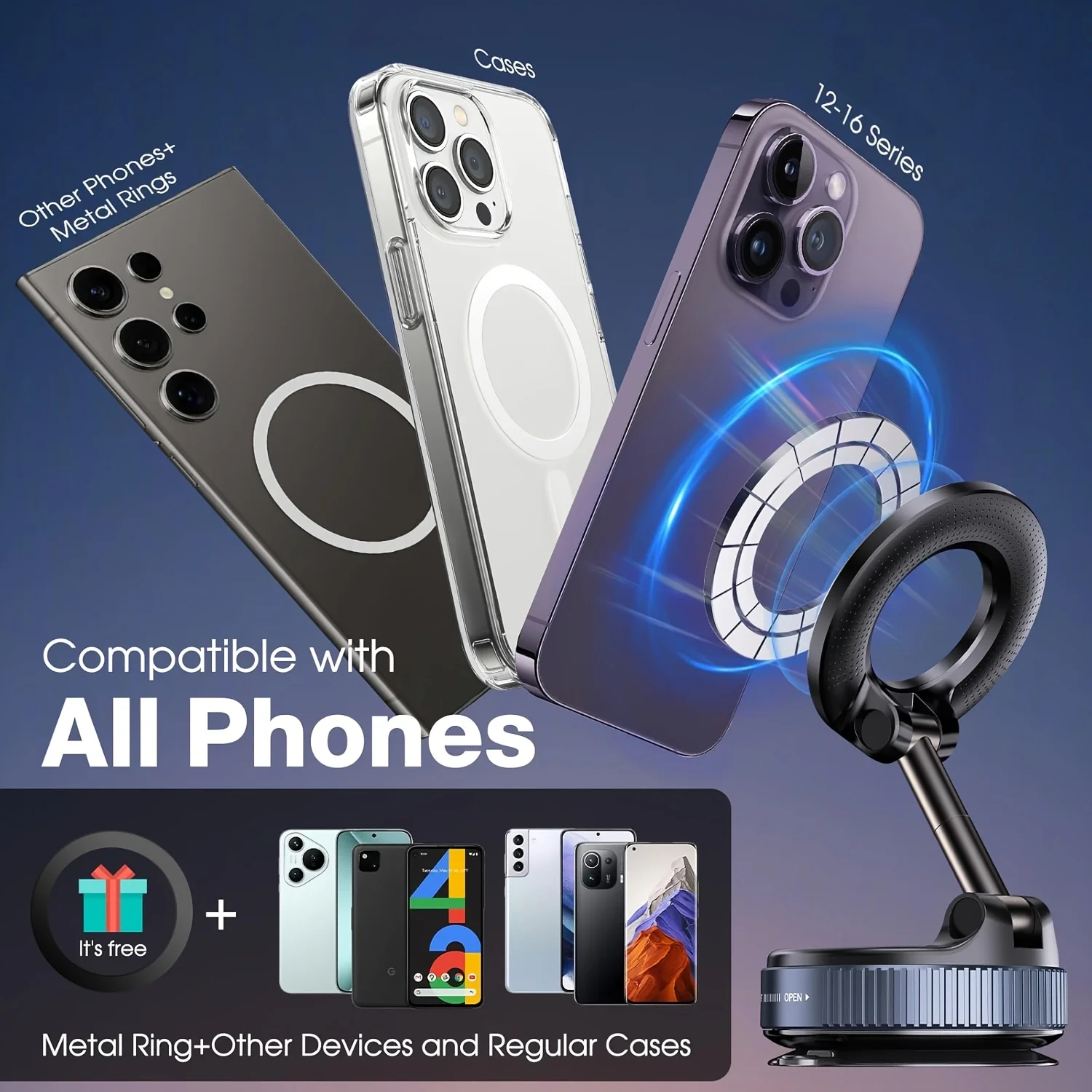 Foldable MagSafe Car Mount 5