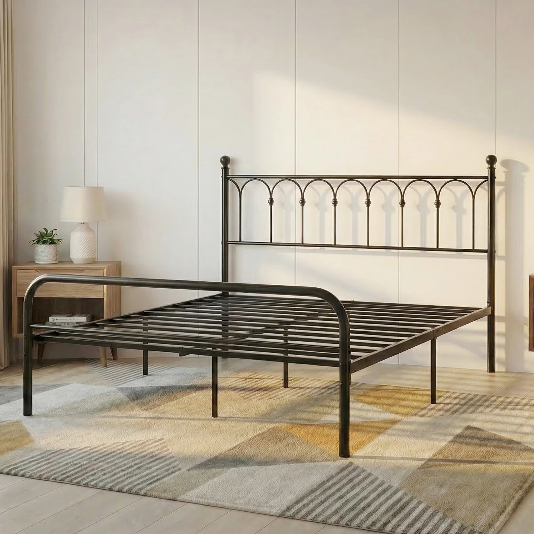 assembled bed frame