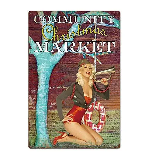 

Patisaner Girl Plaque Retro Woman Metal Sign tin Sign Metal Poster Wall Decoration bar bar Club Retro Sign 20x30cm