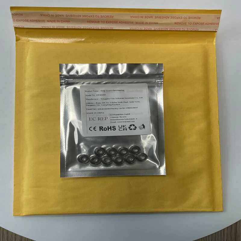 10 Pezzi for Cuscinetti in Acciaio Inossidabile SMR104ZZ