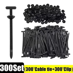 500PCS Heavy Duty Nylon Cable Zip Ties - Self - Locking, Releasable, UV Resistant, Indoor & Outdoor Use (300 PCS)