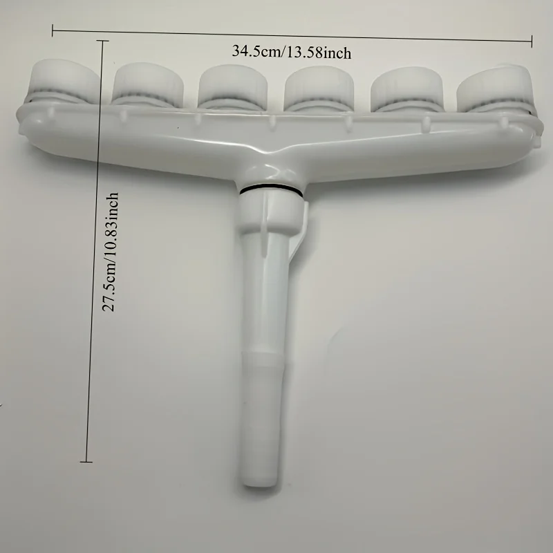 1pc Adjustable 6-Way Garden Sprinkler,High Flow Plastic Nozzle for Lawn, Patio,Vegetables,Battery-Free, Hose Connector
