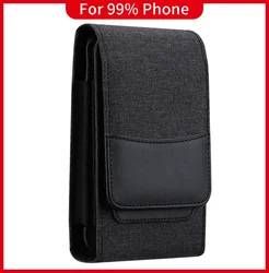 Durable Universal Nylon Phone Holster with Belt Clip and Waist Bag (18X9.5X5CM)