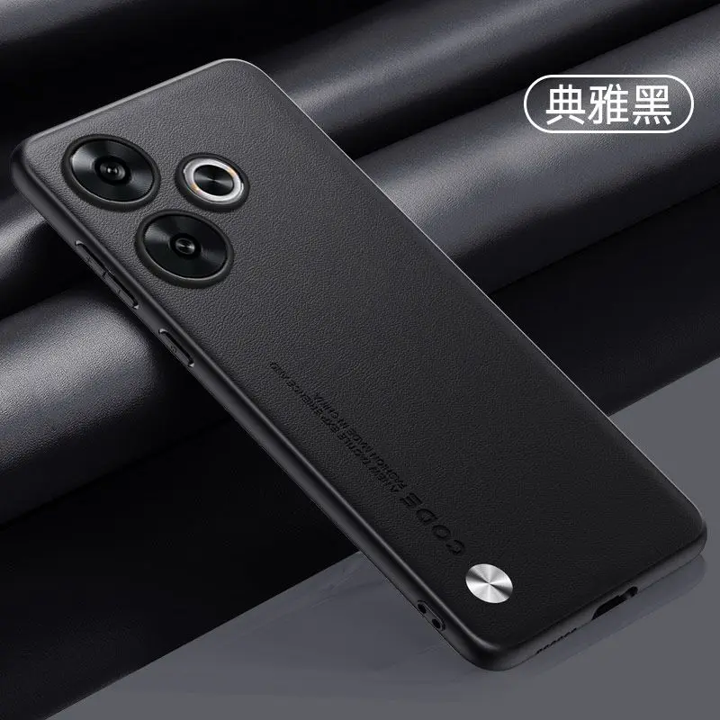 Elegant PU Leather Phone Case with Matte Silicone Shockproof Bumper Cover