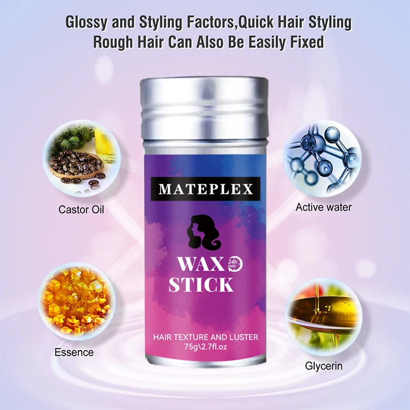 Wax Stick for Wig Anti-frizz+Lace Melting Spray Temporary Extreme Hold+Edge Control Gel Hair Styling Cream Wig Accessory