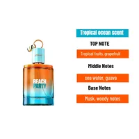 Parfum Beach Party 100ml Unisexe Frais Tropical Fruité Aquatique Pamplemousse Goyave Boisé Longue Durée Senteur Estivale 6