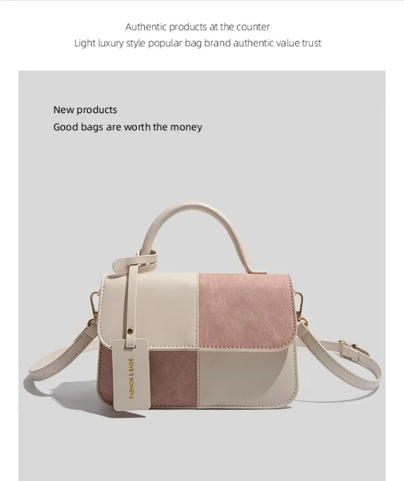French retro women shoulder bag