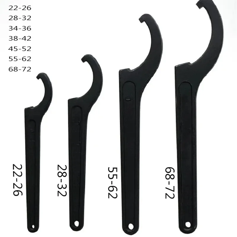 Description Picture 2 of item22-72mm Wrench Spanner Tool Adjuster Motorcycle Bike Absorber Shock Spanner Pre Load Hook C Spanner Tool Set Universal Hand Tool