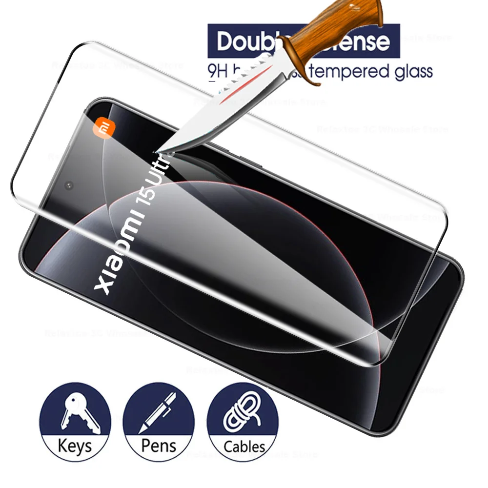Premium 9D Curved Tempered Glass Screen Protector - 1-4 Pack, 6.73 Inches