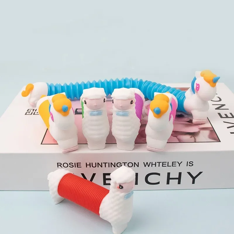 3D-Pop-Tube-Silicone-Alpaca-Unicorn-Push-It-Bubble-Balls-Decompression ...