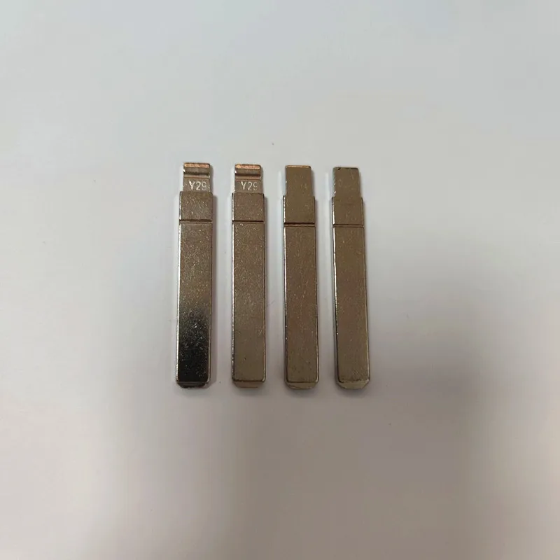 금속 언컷 블랭크 플립 원격 키 블레이드, 푸조 시트로엥 르노 keydiy KD xhorse VVDI JMD용, Y-29 VA2 VA2T, 50.06mm, 10 개
