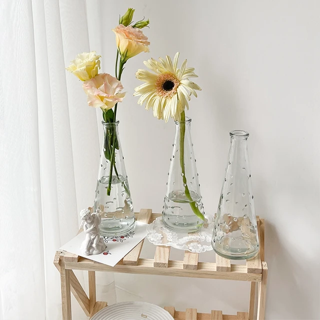 Flower Glass Vase Love Heart Shape Flower Pots Transparent Desktop Terrarium Containers Aromatherapy Bottle for Bedroom Decor 6